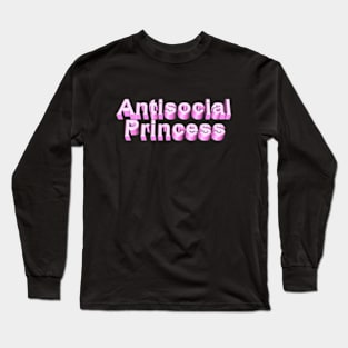 antisocial princess Long Sleeve T-Shirt